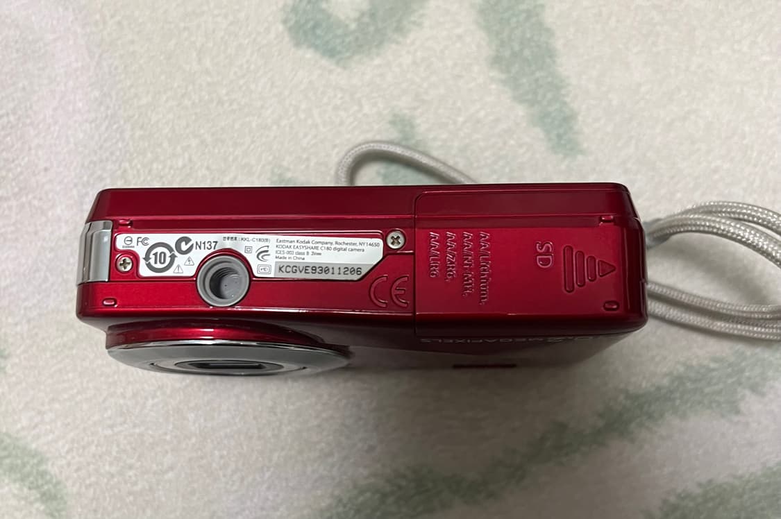 코닥 c180 레드애플색상 빈티지 카메라 디카  상품이미지4