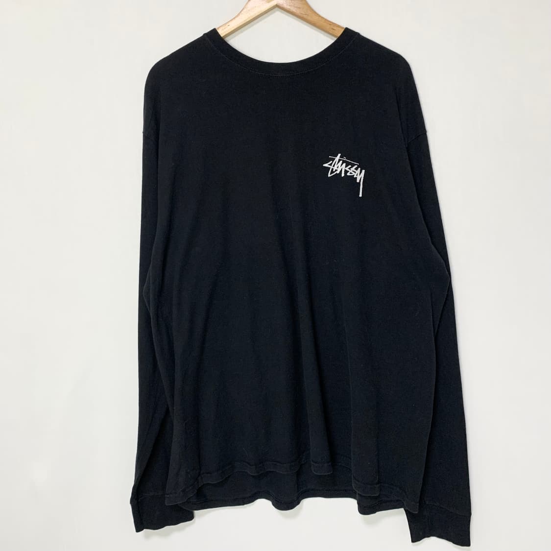 스투시 백 포인트 프린팅 긴팔 티셔츠 빈티지 롱슬리브 블랙 XL 상품이미지3