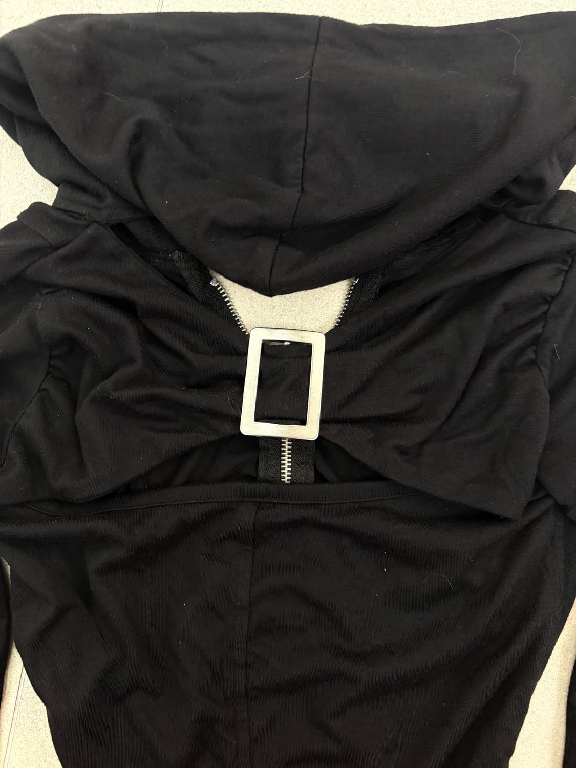 셔링 백포인트 투웨이 후드집업 상품이미지6