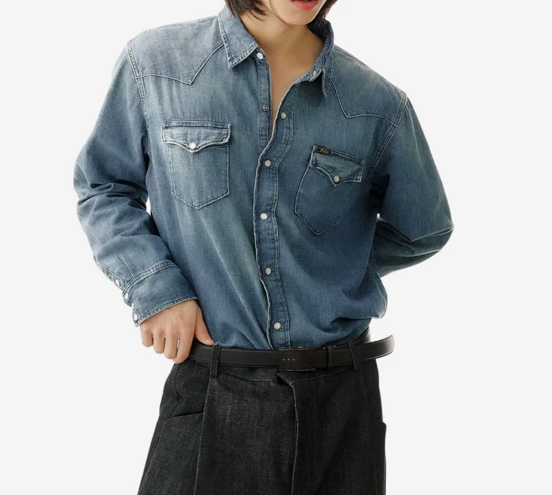 폴로 랄프로렌 클래식 핏 웨스턴 셔츠 상품이미지5