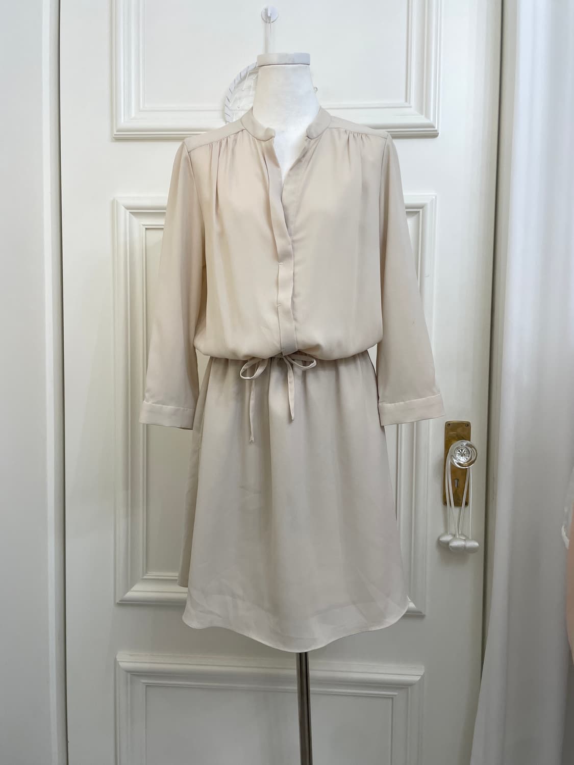 beige gray basic waist bow opc(size-38) 상품이미지1