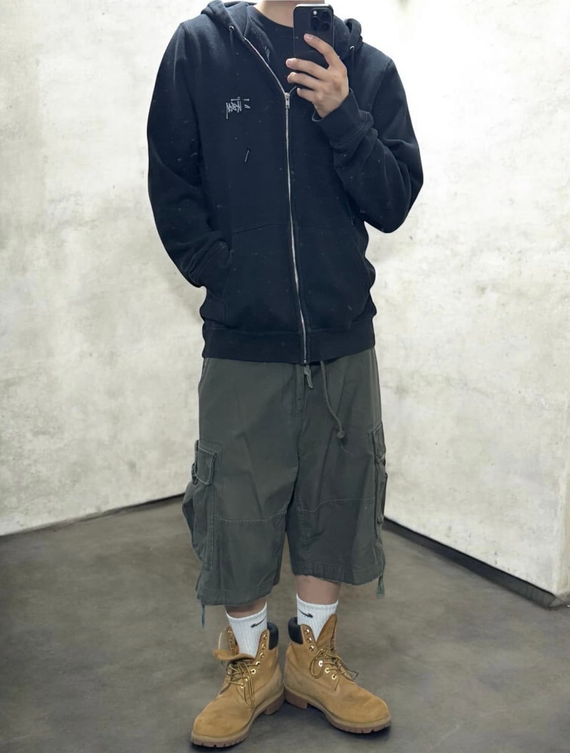 00s 미국생산 스투시 검회 베이직 후드집업 상품이미지1