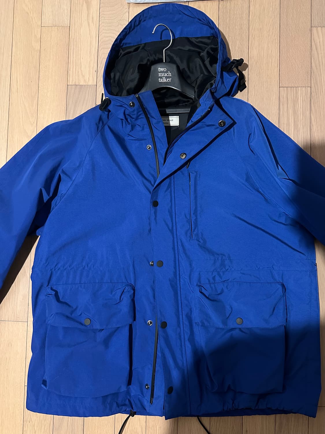 애프터프레이 레저 밀리터리 후디 쉘파카 블루 상품이미지2