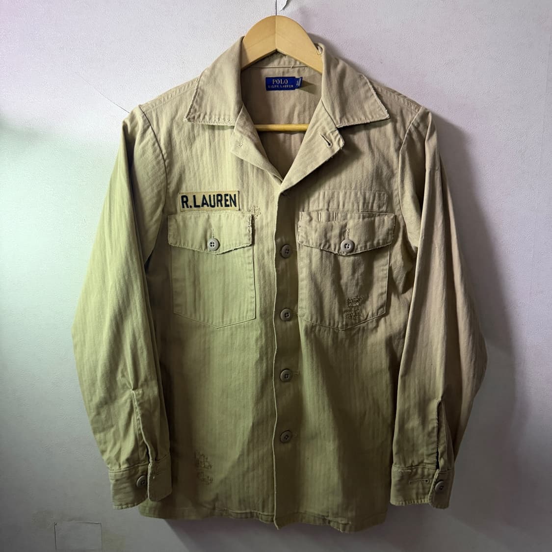 폴로 랄프로렌 데미지 오버셔츠 S (90-95) 상품이미지2