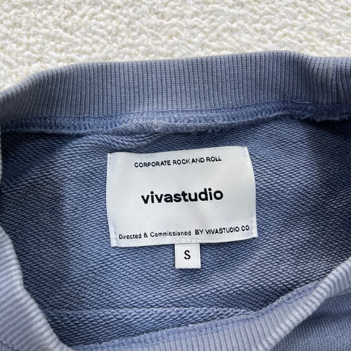 S 비바스튜디오 백로고 맨투맨 0312M1 상품이미지2