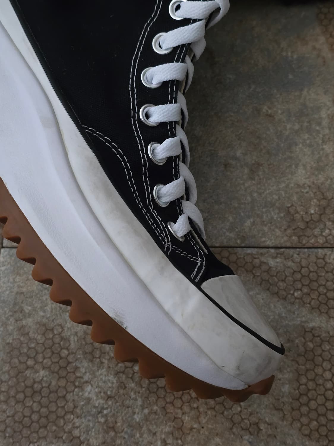 (250)컨버스 런스타 하이크 하이 검흰 상품이미지8