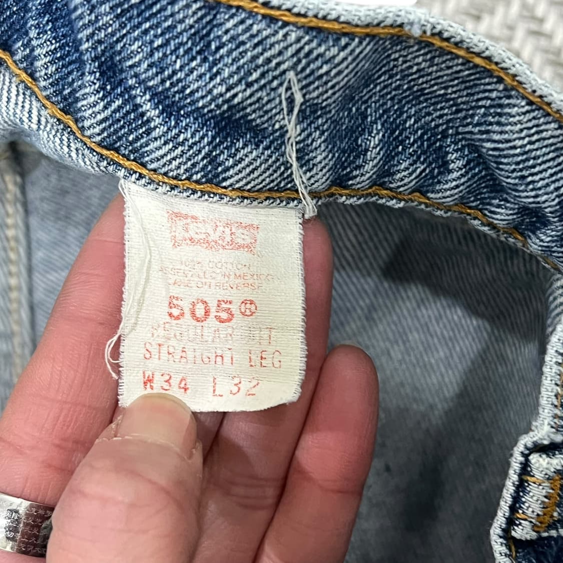 리바이스 오렌지탭 505 데님팬츠 s08481 상품이미지7