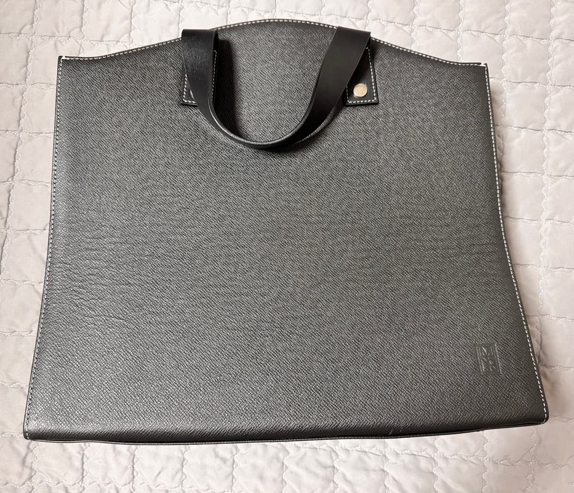 밈더워드로브 타이가 레더 아치 토트백 상품이미지1