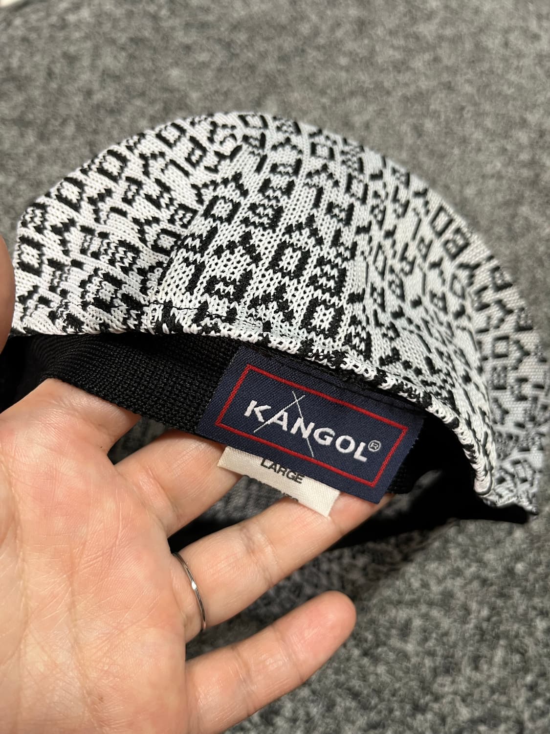 캉골 KANGOL 자카드 스펠아웃  플레이보이 헌팅캡 모자 상품이미지2