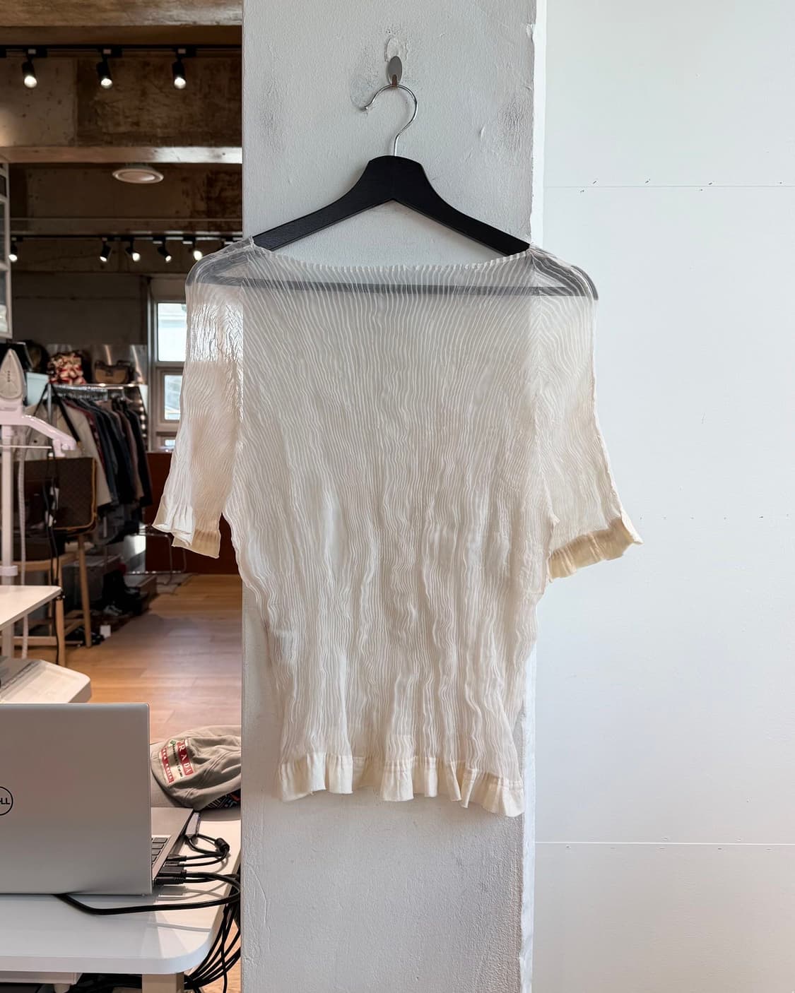 이세이미야케 화이트 링컬 하프티  상품이미지7