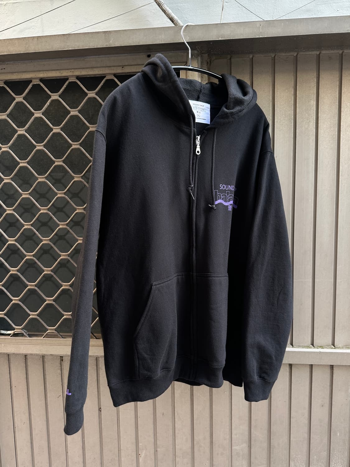 BALANSA sound shop black purple hoodie  상품이미지2