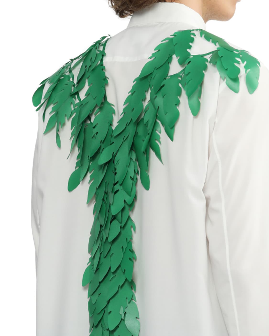 새상품 꼼데가르송 옴므플러스 리프 화이트 롱셔츠 M 상품이미지1