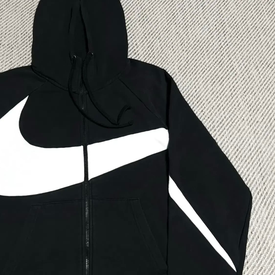 [M] Nike 나이키 검/흰 빅스우시 후드집업 자켓 상품이미지3