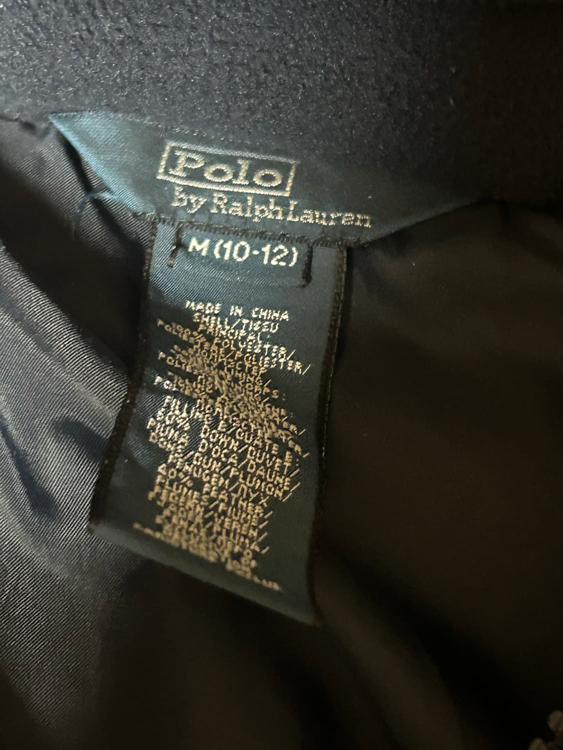 폴로 랄프로렌 빅포니 패딩 네이비 M 상품이미지2