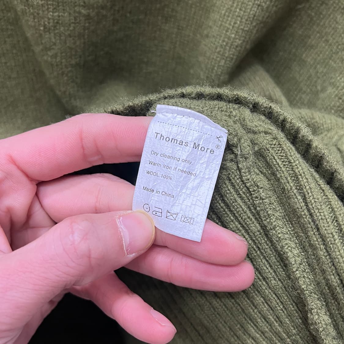 토마스모어 하프집업 울 니트 S 상품이미지4