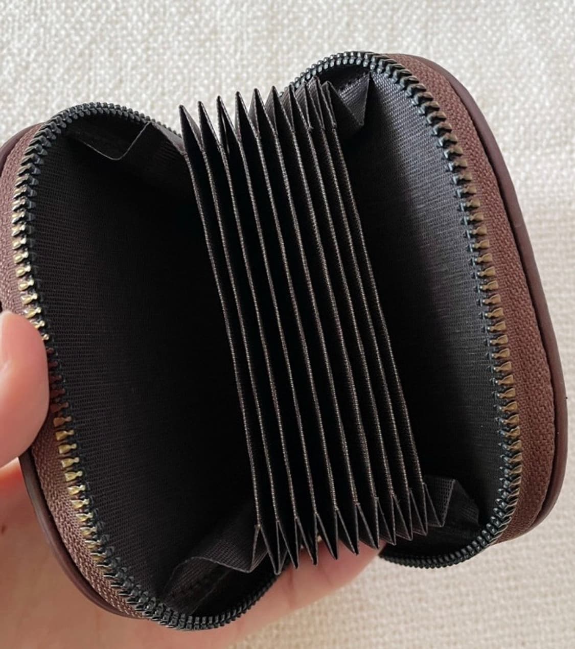 헬로키티 카드지갑 브라운 상품이미지2