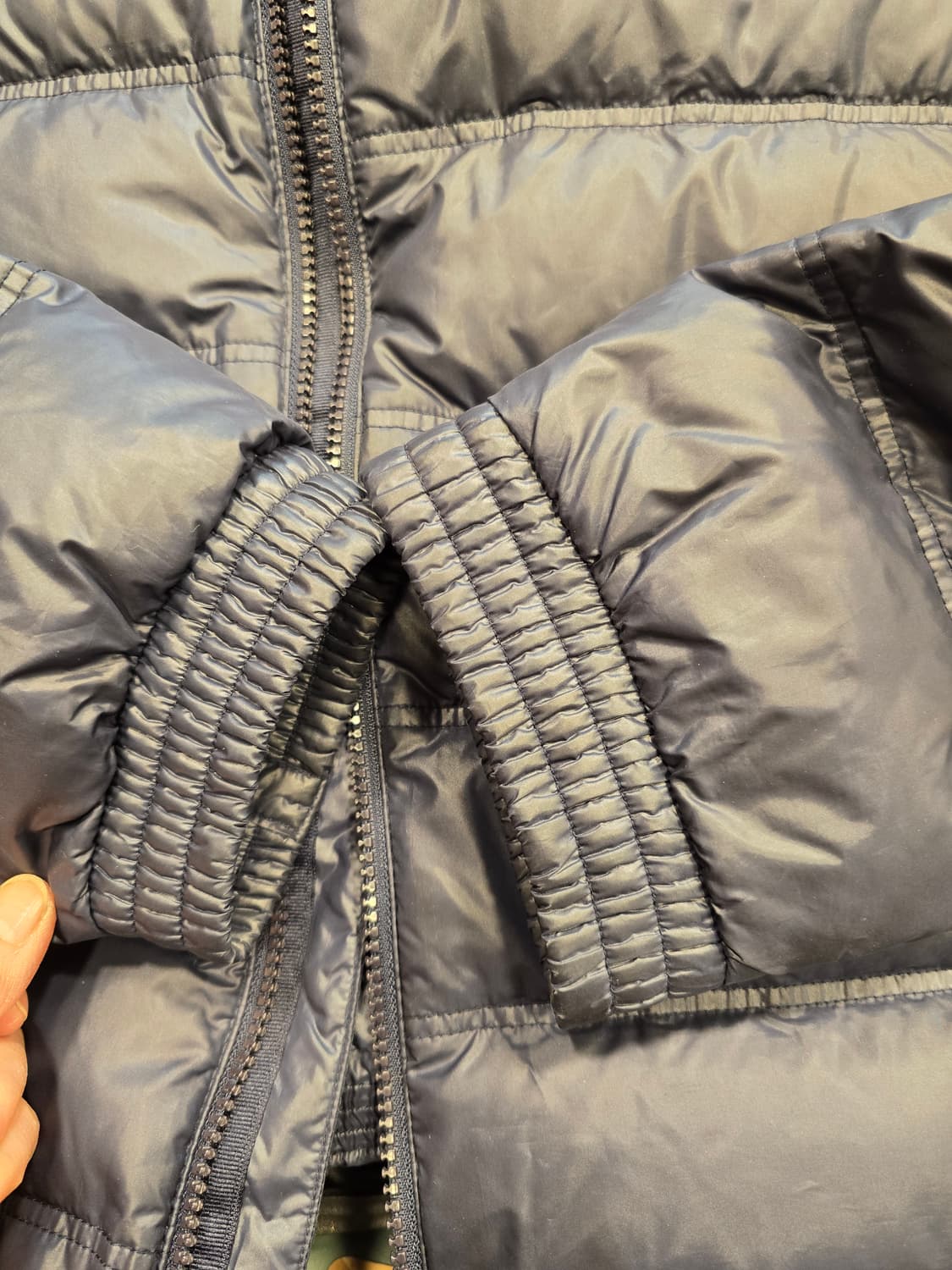 아디다스 올드스쿨 남성 구스다운 경량패딩 105 네이비 상품이미지10