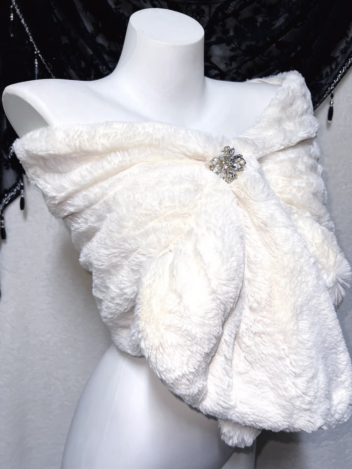 퍼 숄 머플러 케이프 망토 로맨틱갸루 로걀 오네 히메 달천 삿포로 핀터 상품이미지4