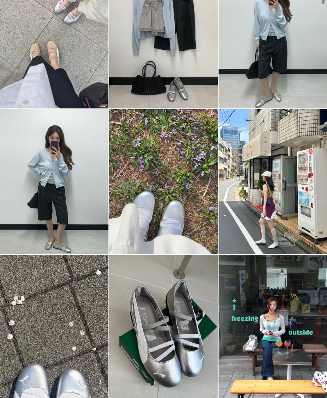 퓨마 스피드캣 발레 메탈릭 실버 상품이미지4