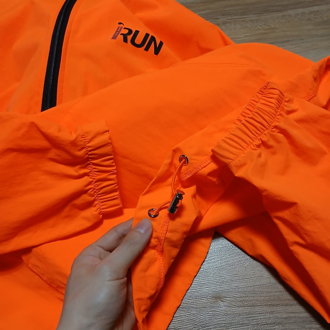 아이런 독도 아노락 유니폼 바람막이 자켓 오렌지 형광색 상품이미지7