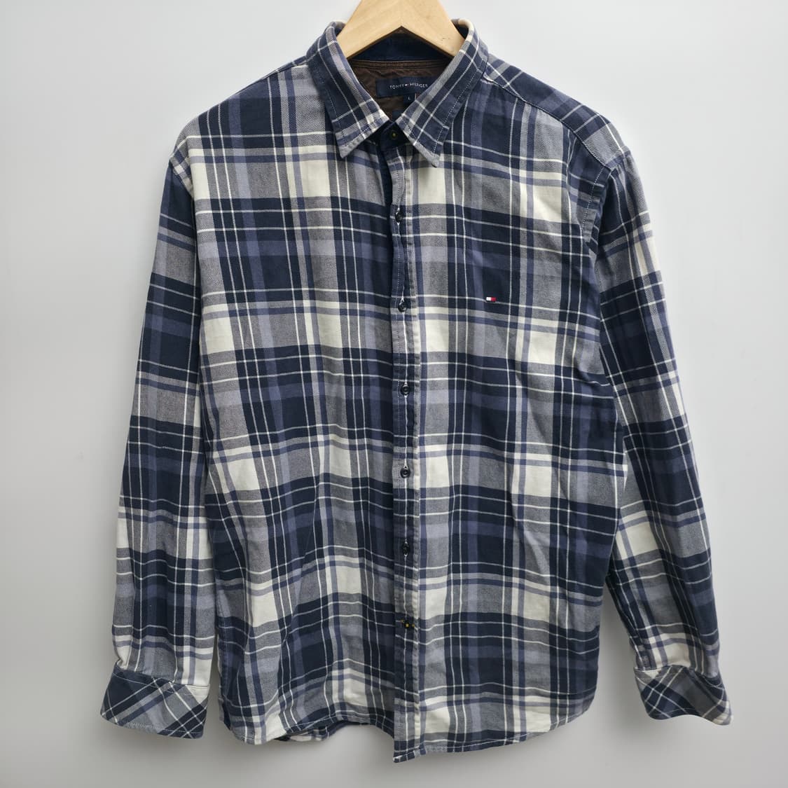 [L] 타미힐피거 엘보 패치 체크 셔츠 상품이미지1