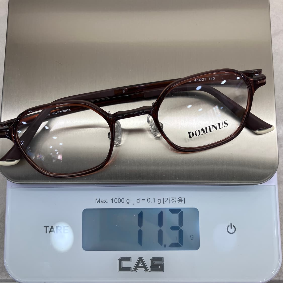 D53 DMN 브라운 스몰 웰링턴 뿔테 안경 상품이미지8