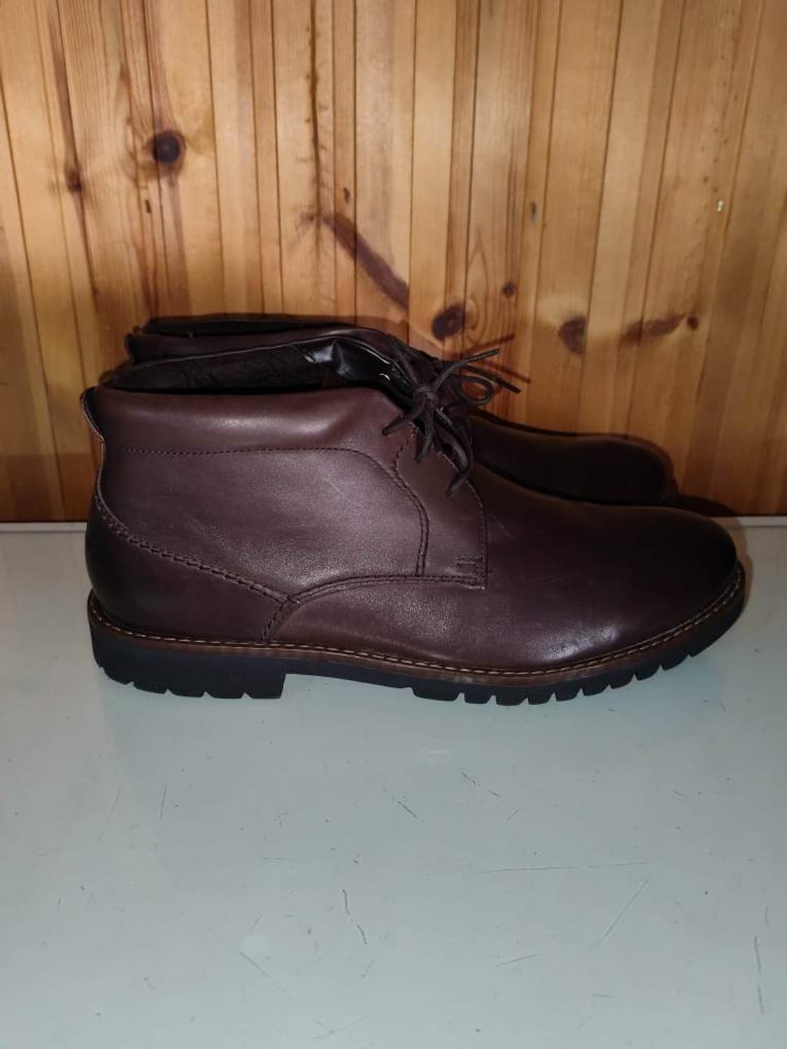 275mm 락포트 와이드 마샬 브라운 가죽 처커부츠 상품이미지1