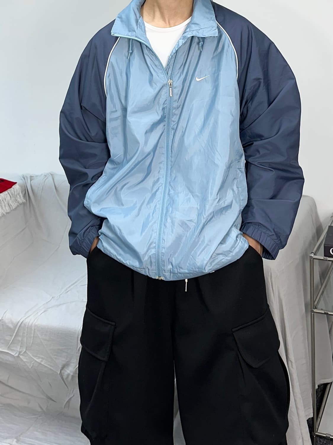 나이키 00s 블루 올드스쿨 바람막이 100 상품이미지1
