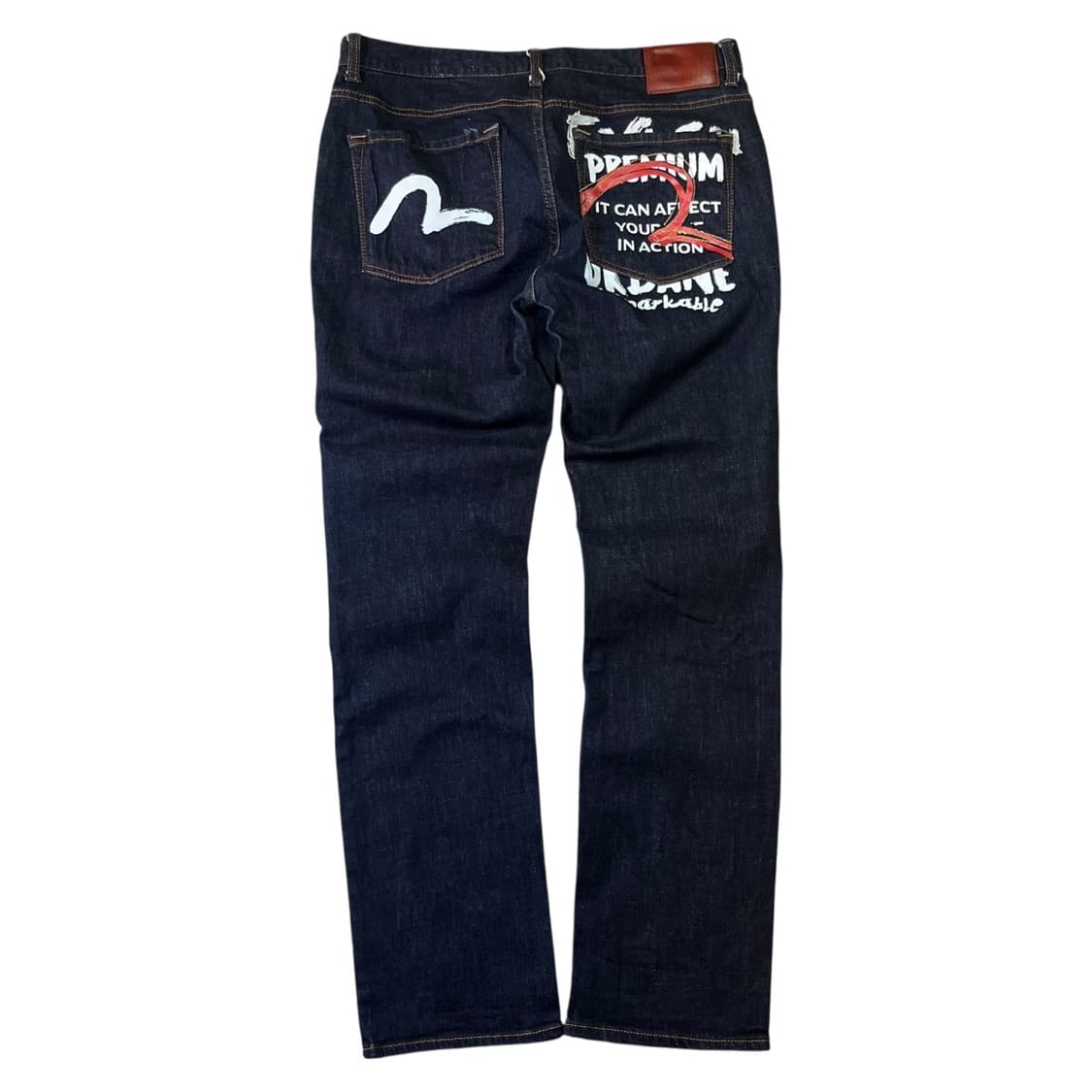 에비수 빅로고 슬림핏 데님 팬츠 상품이미지1