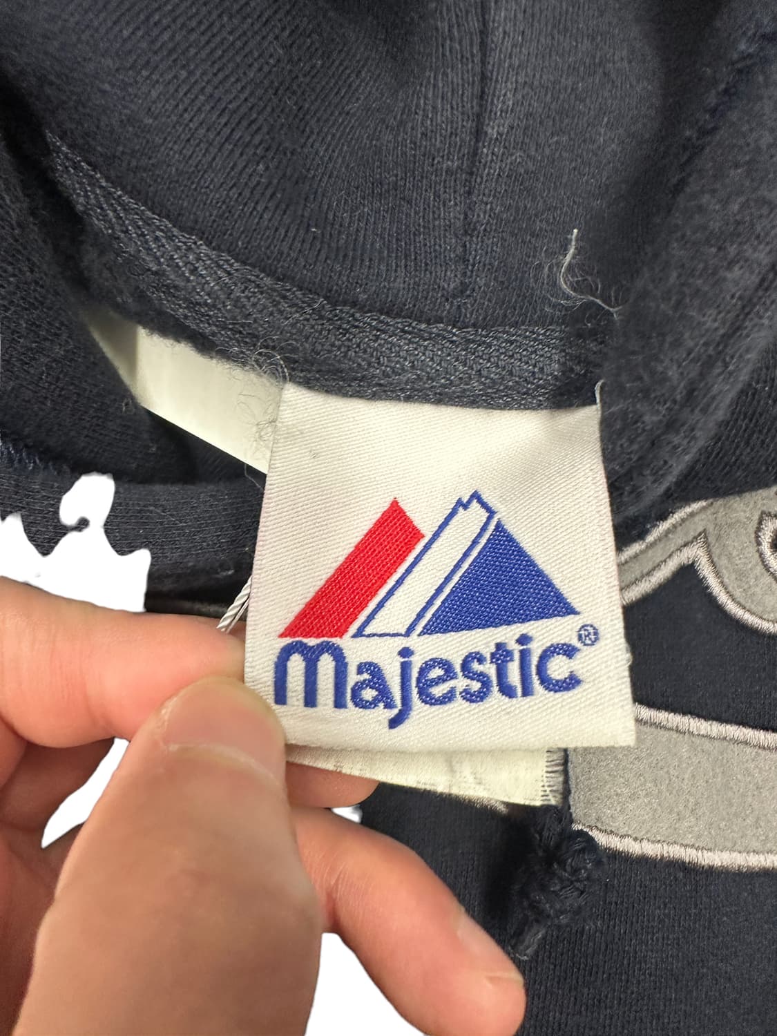 majestic) 양키스 네이비 후드티 상품이미지3
