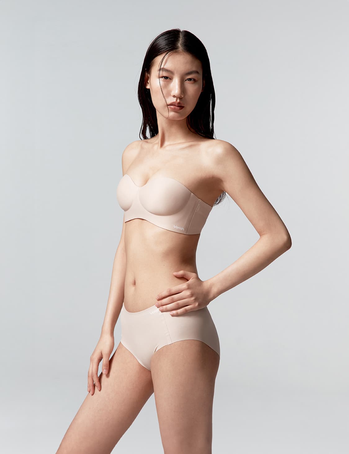 베리시 쿨핏 브라 오프숄더 볼륨 아이보리 상품이미지1