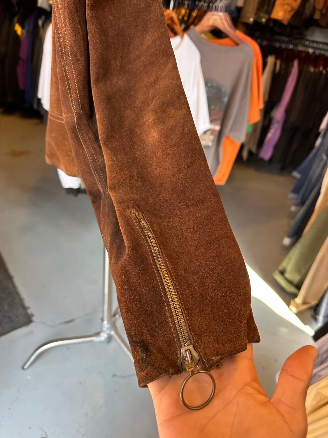 헤비 리얼레더 스웨이드 자켓 우먼스 상품이미지7