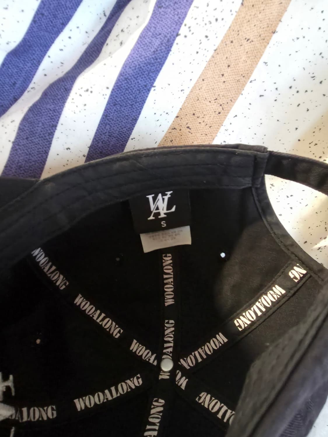 우알롱 볼캡 모자 블랙 상품이미지3