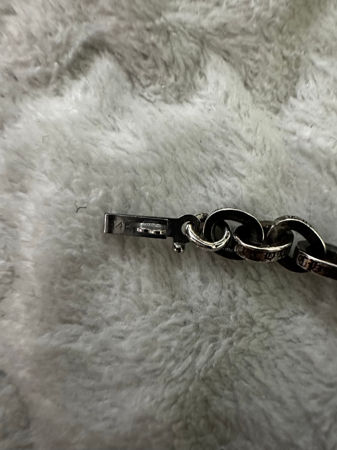 크롬하츠 / 페이퍼 체인 브레이슬릿 팔찌 / 7인치 상품이미지2