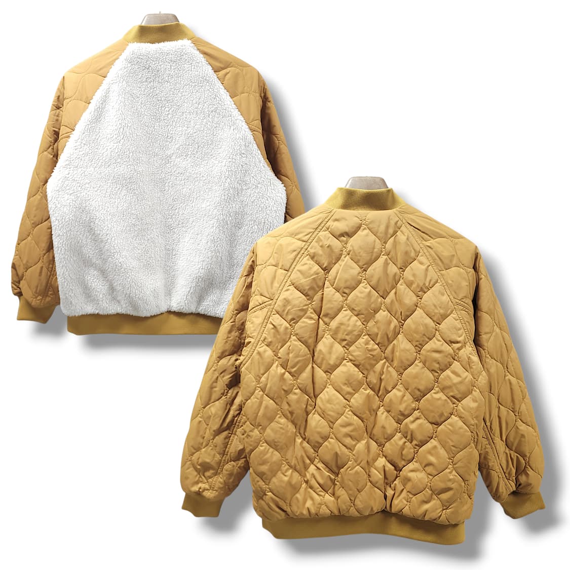 [M] 팀버랜드 브라운 리버시블 퀼팅 봄버 자켓 상품이미지3