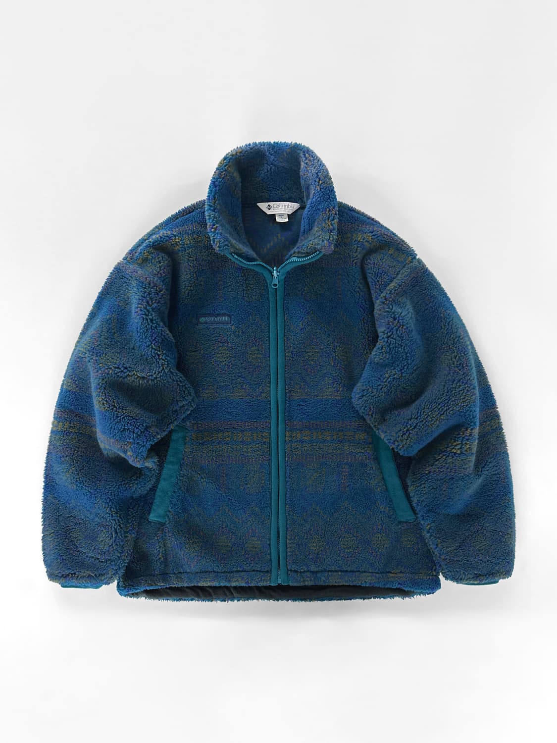 90s 빈티지 usa 컬럼비아 파일 플리스 자켓 상품이미지1
