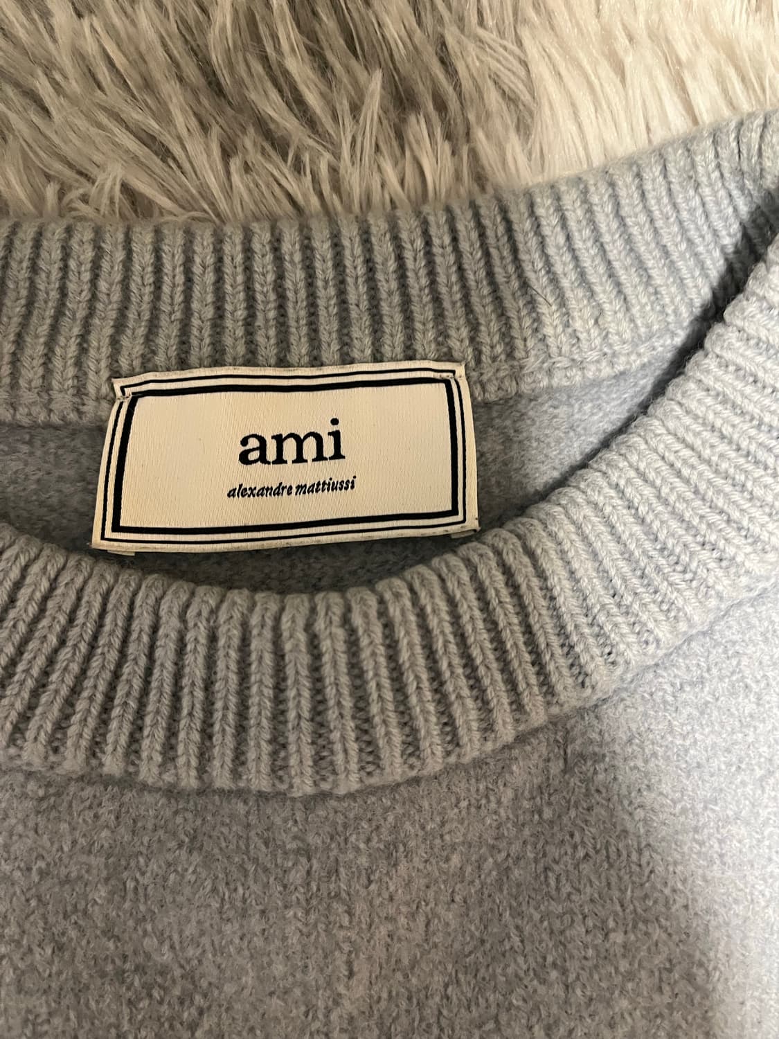 아미 인타르시아 빅로고 니트 상품이미지2