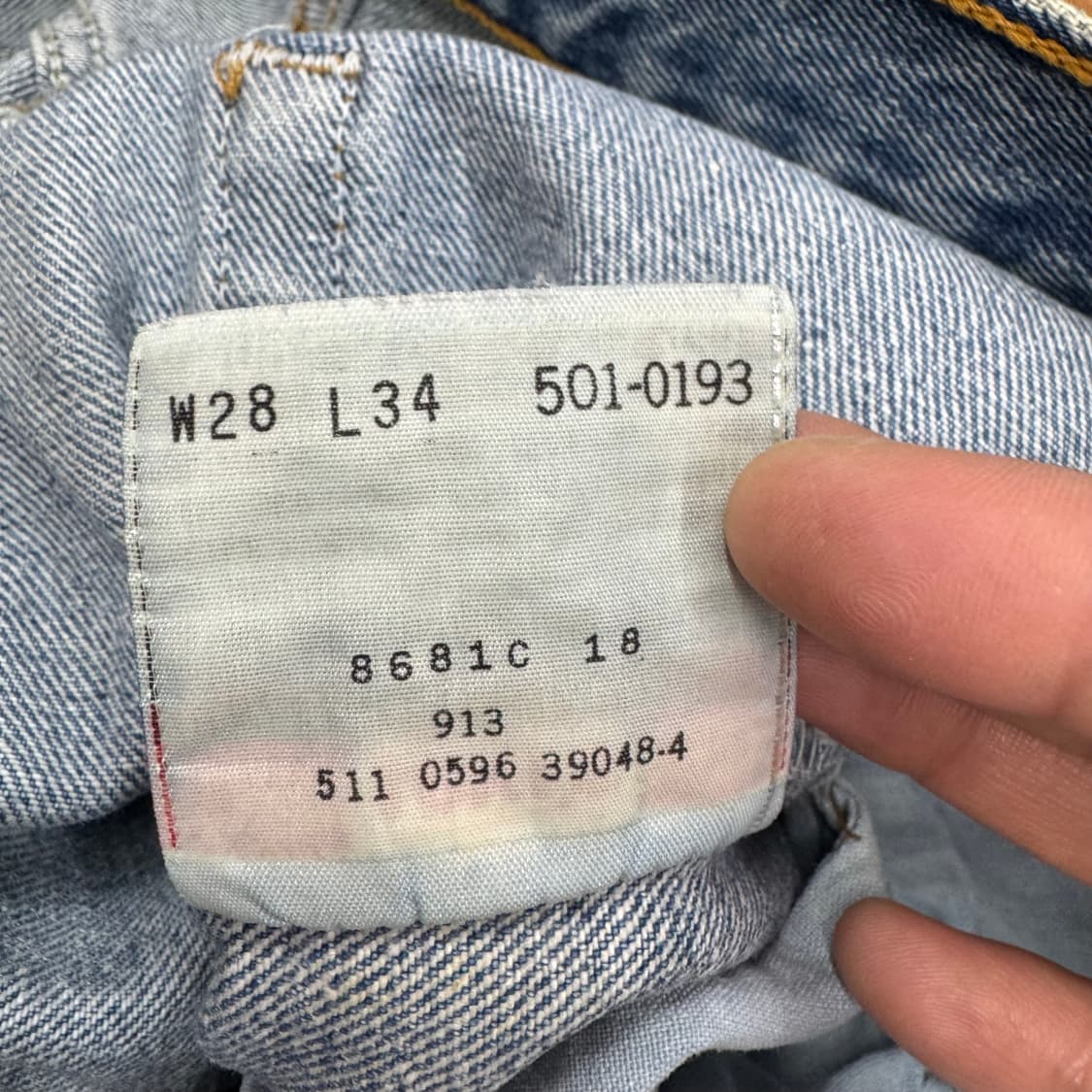 90s 리바이스 501 스트레이트 진 made in USA (26)  상품이미지6