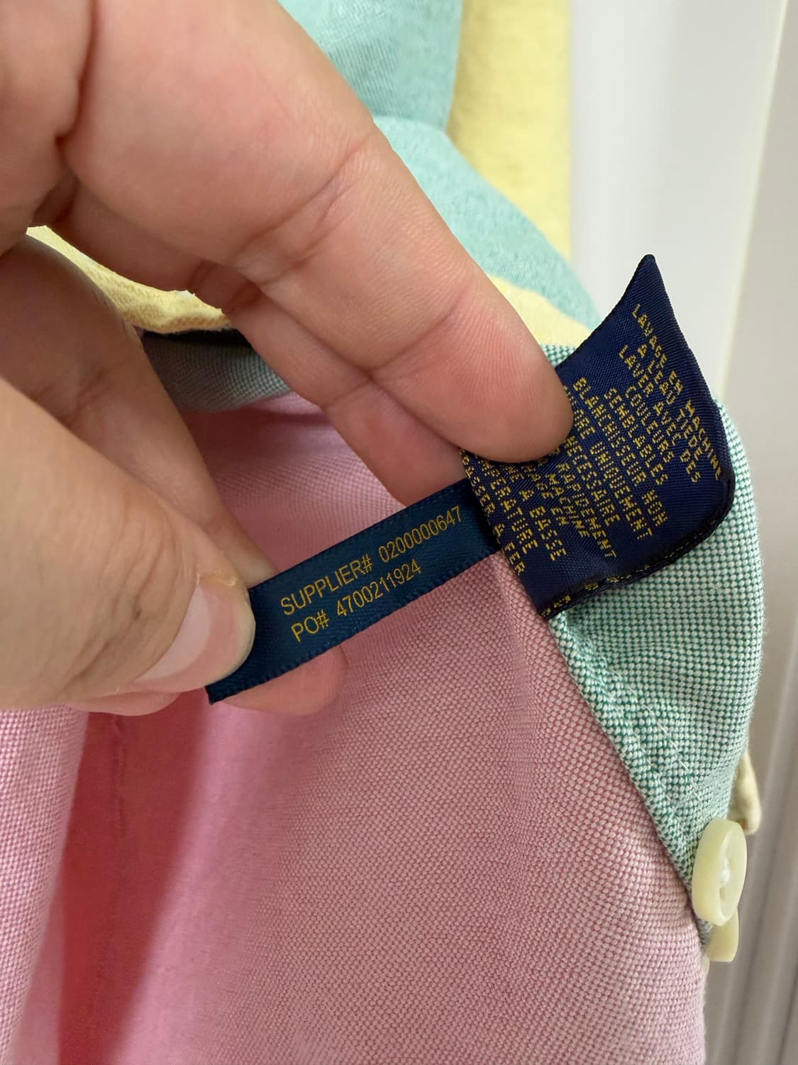 폴로 랄프로렌 옥스포드 컬러블록 셔츠 상품이미지8