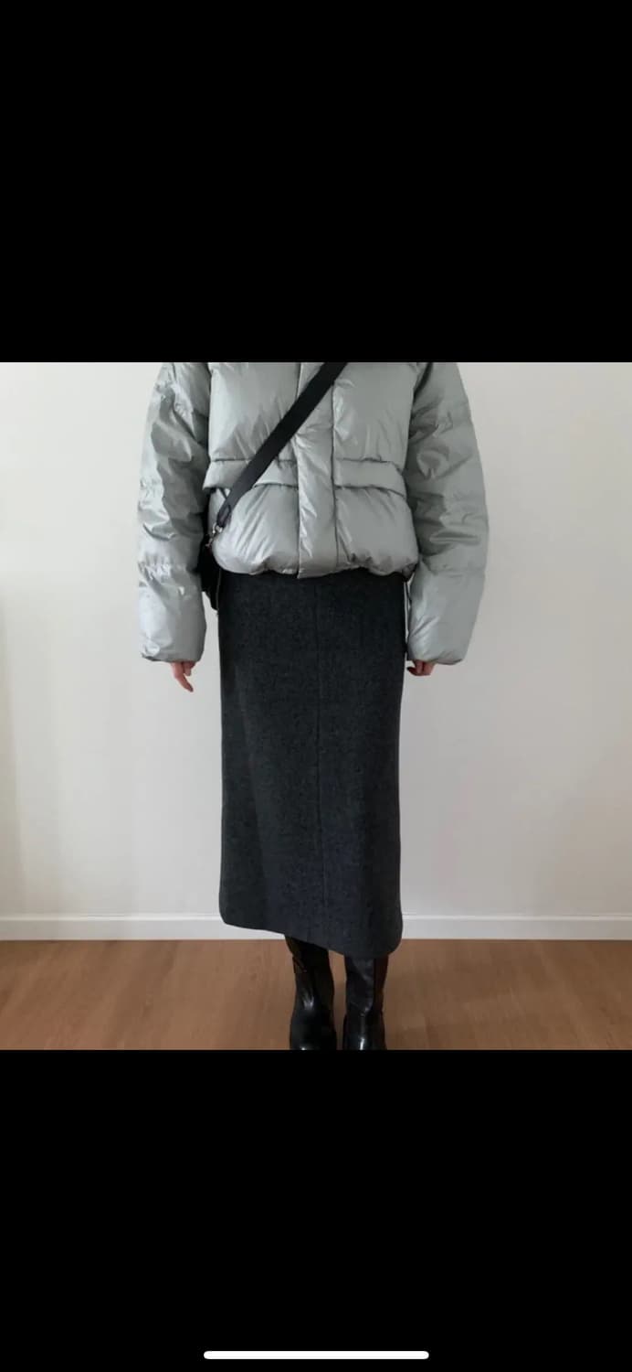 Table 제인 울 스커트 차콜 s 상품이미지3