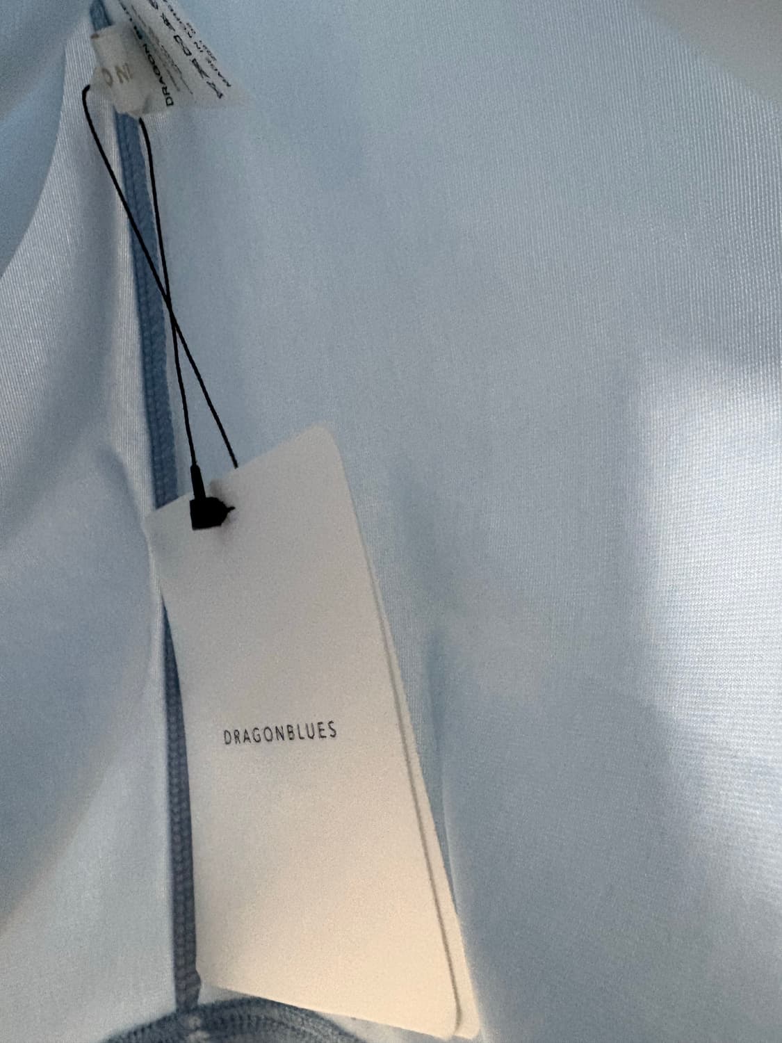 드래곤블루스 벨벳 백리스 패드 탑 - 스카이블루 상품이미지2