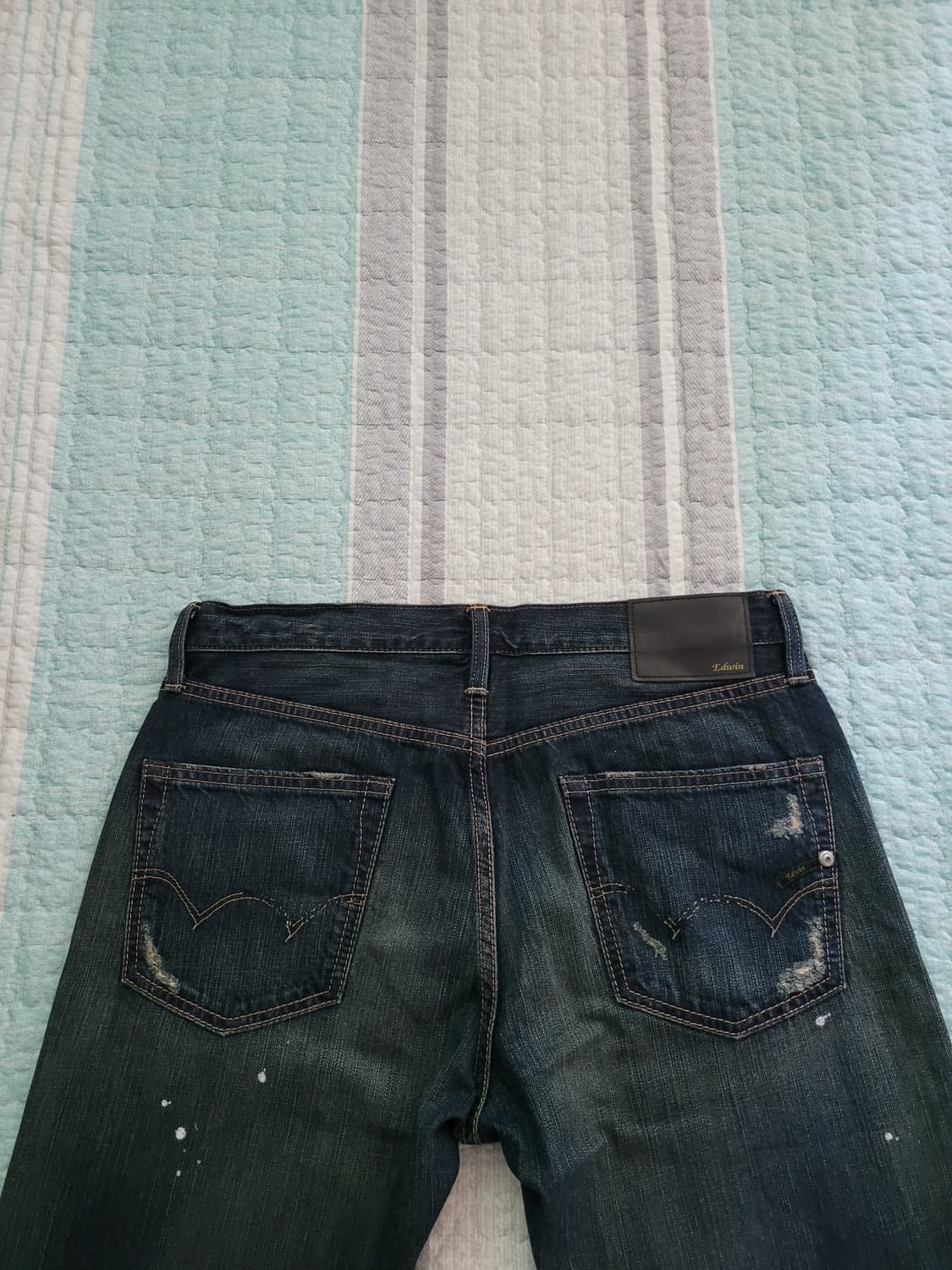 에드윈 재팬 503 Edwin 503 디스리페어 페인팅디테일진 32사이즈 상품이미지8
