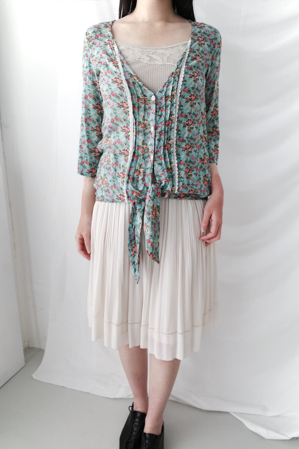 flower lace wrap cardigun 상품이미지5