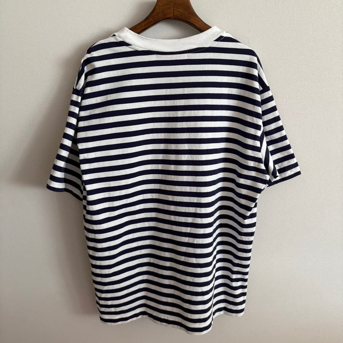 8세컨즈 네이비 스트라이프 반팔 티셔츠 L(100) 상품이미지5