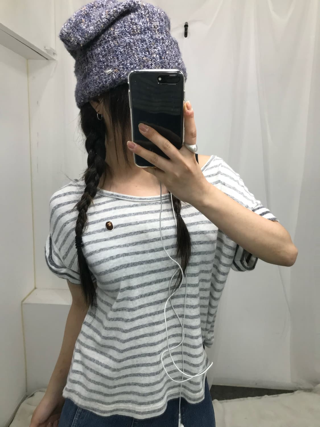 ✮ bape stripe cotton t-shirt ✮ 상품이미지2