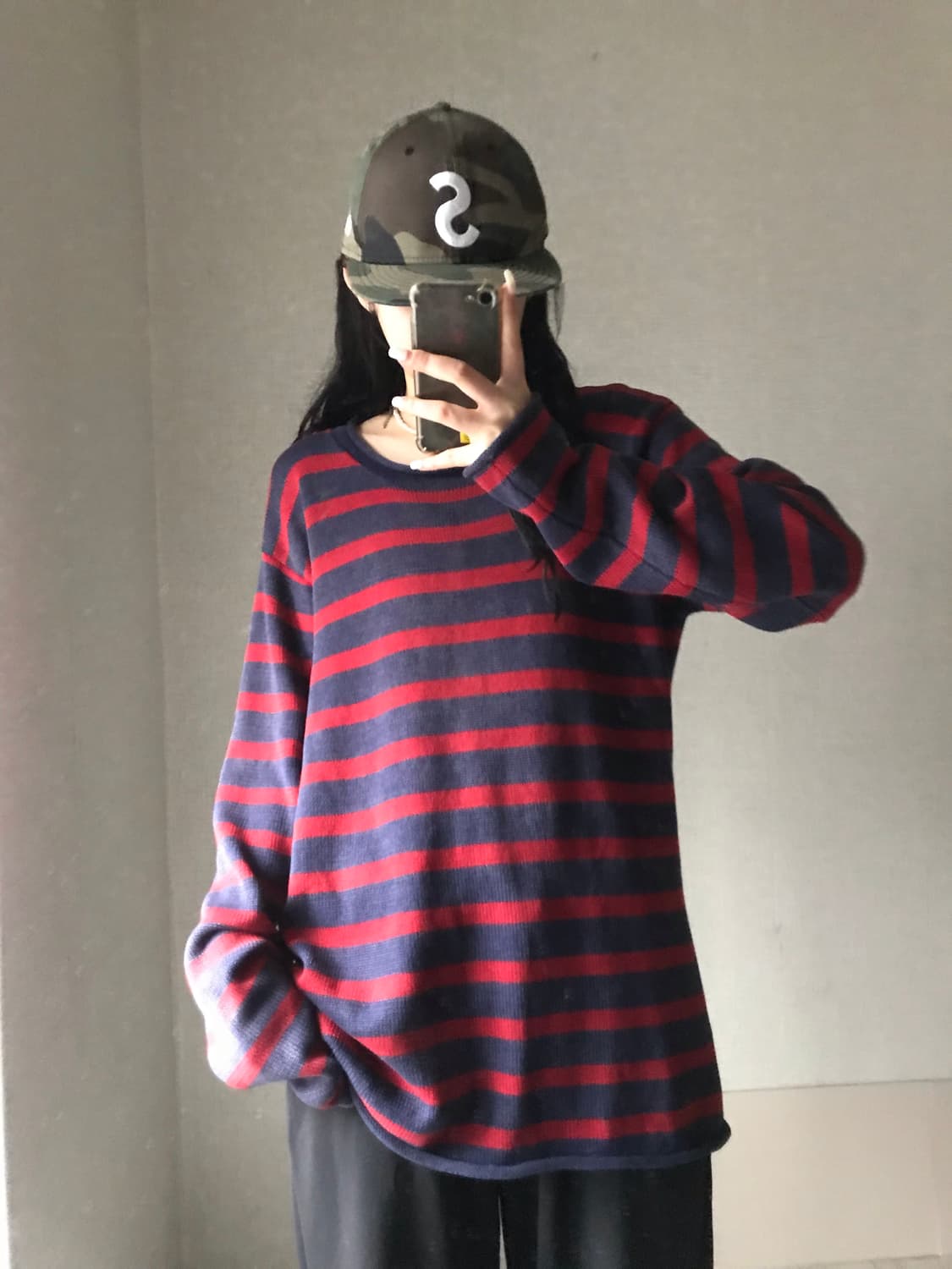 폴로 진스 스트라이프 루즈핏 니트 상품이미지1