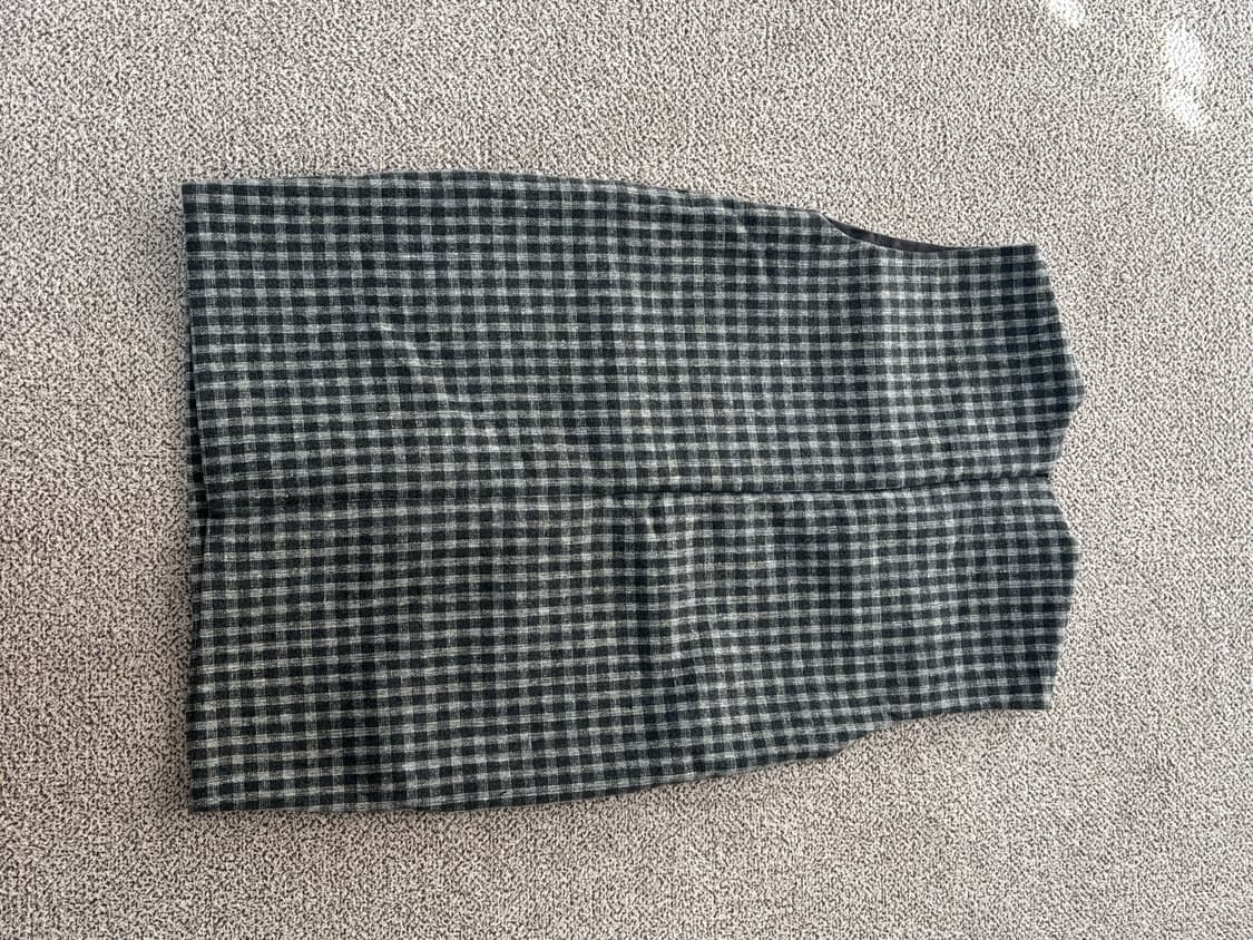 회색 체크 원피스 상품이미지2