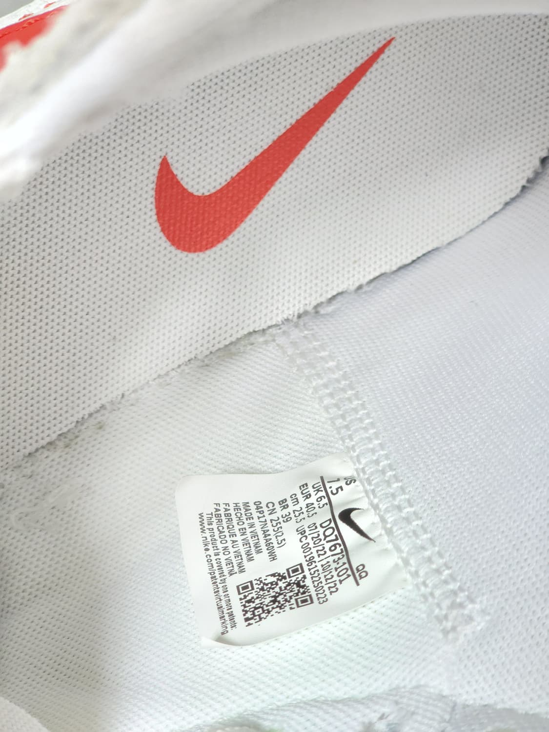 나이키 블레이저 미드 77 화이트/레드 255mm (새상품) 상품이미지4