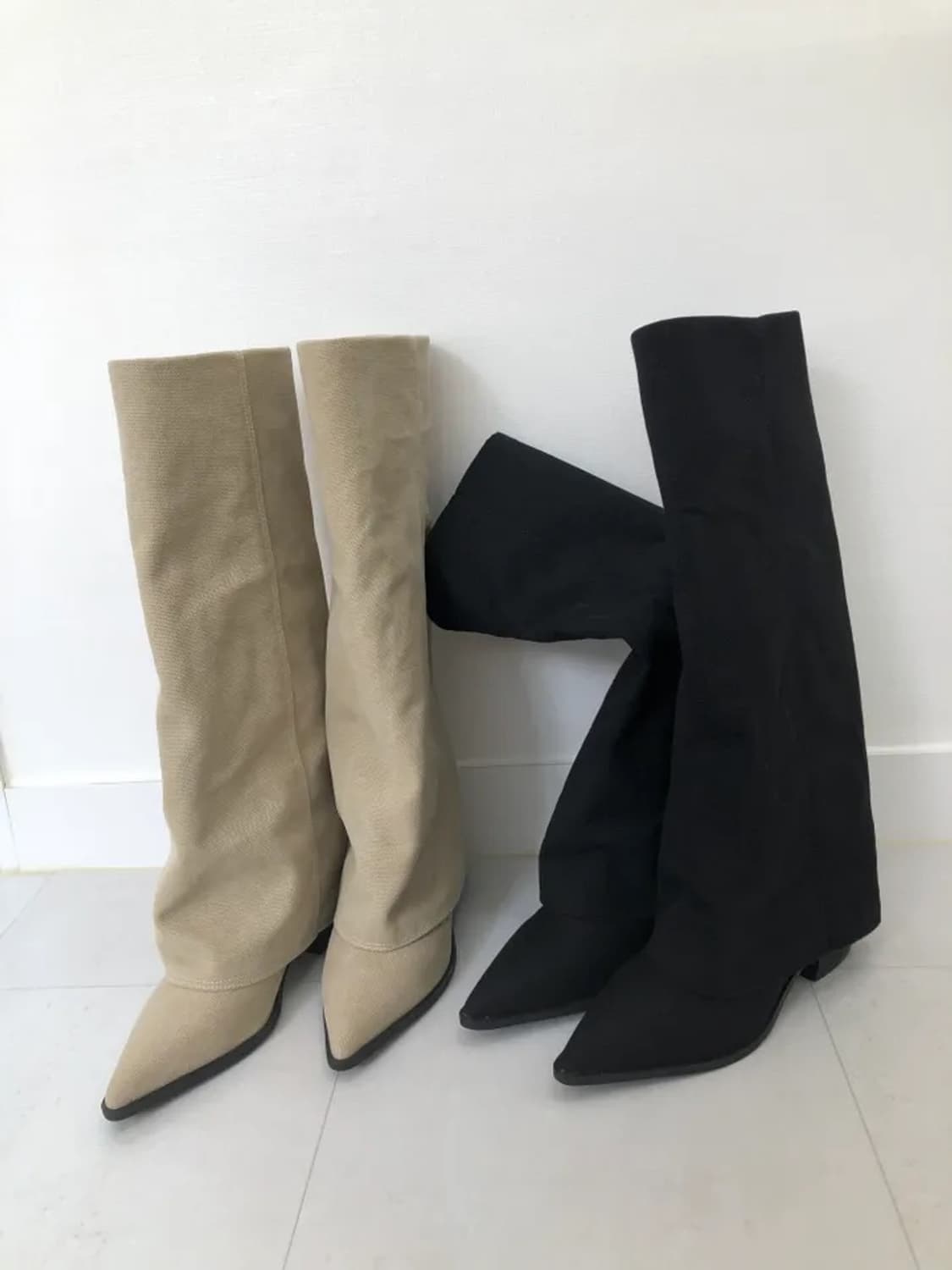 스틸레토 폴딩 롱부츠 230사이즈 상품이미지2