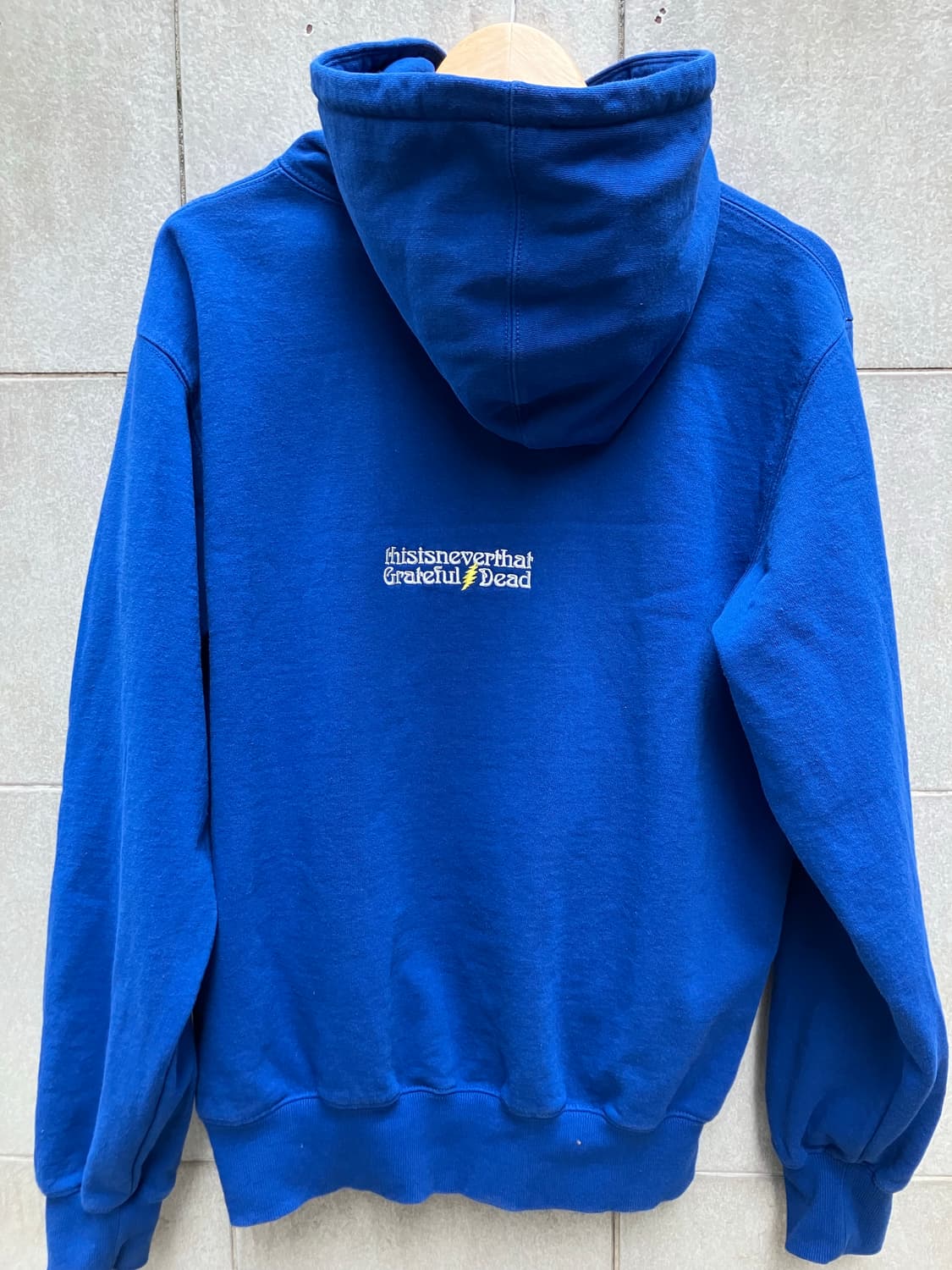디스이즈네버댓 x 그레이트풀데드 후드 블루 L 상품이미지4